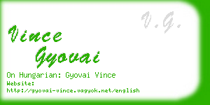 vince gyovai business card